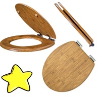 DESKA WC WOLNOOPADAJĄCA BAMBOO MDF UNIWERSALNA AWD INTERIOR OKLEINA 3D