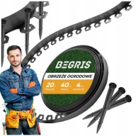 OBRZEŻE OGRODOWE TRAWNIKOWE KRAWĘDZIE TRAWY TRAWA PLASTIKOWE 20 M