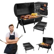 Grill węglowy turystyczny ogrodowy składany kempingowy przenośny beczka
