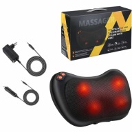 Masażer rozgrzewający do ciała poduszka masująca z kablem i wtyczką do auta