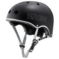 KASK ROWEROWY NA ROLKI HULAJNOGĘ RAVEN ESSTO CZARNY L ORZESZEK
