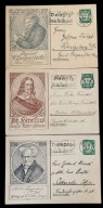 1934 WMG Sławni Gdańszczanie Fi Cp 48 I- III komplet 3 kartek z obiegu