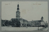 Lissa, Leszno, Rynek z ratuszem, 1915