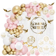 Dekoracje komunijne Balony KOMUNIA Girlanda dekoracje na KOMUNIĘ ŚWIĘTĄ R1