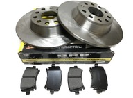 Tarcze Hamulcowe + Klocki Tył VW Passat B6 B7 CC Touran (2005r-2014r)