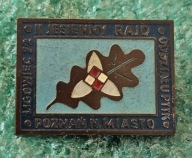 ODZNAKA II JESIENNY RAJD ODDZIAŁU PTTK POZNAŃ NOWE-MIASTO LIGOWIEC 1972