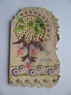 MATKA BOŻA przedwojenny ŚW. OBRAZEK KORONKA