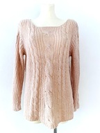 DAMSKI SWETER PUDROWY ROZ ROZMIAR 40