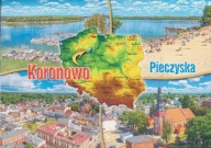 KORONOWO - Z LOTU PTAKA - MARINA - PIECZYSKA - KOŚCIÓŁ ŚW. ANDRZEJA - MAPKA