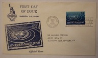 UNITED NATIONS, NEW YORK 1966 - NOWY JORK, USA - FIRST DAY OF ISSUE