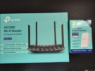 router TP-LINK Archer C6 + Range Extender RE300 Mesh