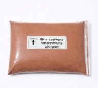 Glina terrarystyczna , czerwona do formowania 250gram, mielona