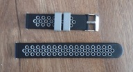 Pasek silikonowy wymienny 18mm czarno-szary