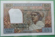 MADAGASKAR - 50 franków 1965 / st.2-
