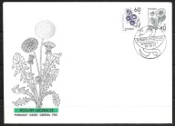 *FDC ROCZNIK 1989 Fi 3066-67 kas. ROŚLINY LECZNICZE