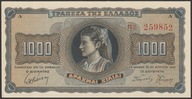 Grecja 1000 drachm 1942 - stan bankowy UNC