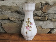 WYSOKI Porcelanowy Wazon z różą_IWONA_CHODZIEŻ PRL