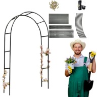 PERGOLA OGRODOWA KOLUMNOWA ŁUK NA KWIATY KWIATKI PNĄCZA ROŚLINY DO OGRODU