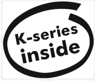 Naklejka wlepka K-series inside 16cm HONDA K20