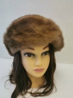 TOCZEK CZAPKA KAPELUSZ Z FUTRA NATURALNEGO ITALY