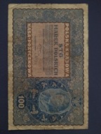 100 marek polskich 1919 seria T średni stan (B13)