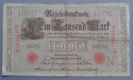 Niemcy 1000 marka z 1910 rok ŁADNE , tanio .