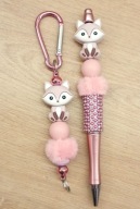 Komplet Lisek: długopis + zawieszka 6423 Oliwia Kurowska, Kuba Kurowski