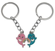 Zestaw Breloków Narwal 2 Szt Prezent dla Par, Przyjaciół Rodzeństwa BFF