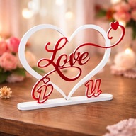 Dekoracja LOVE – stojak serce | Idealny prezent | Walentynki