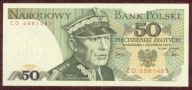 50 zł. 1979 r. ser. CD UNC b. rzadka seria - PIĘKNY !!!