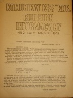 BIULETYN INFORMACYJNY nr 28 + KOMUNIKAT nr 28, KSS KOR 1979