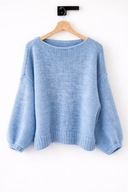 Sweter Hand made Alpaca, Jedwab Oversize Uniwersalny