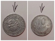 10 groszy z 1970 roku skrętka