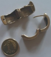 Vintage* używane kolczyki na sztyft srebro 925 pozłacane