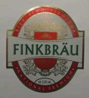 ETYKIETA PIWO JASNE FINKBRAU BROWAR GŁUBCZYCE
