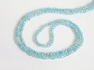 Naturalny APATYT kulka kulki kule fasetowane 2mm sznur