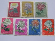 Chiny - chryzantemy - zestaw - Mi. 573, 575, 580, 581, 582,587,588 kasowane