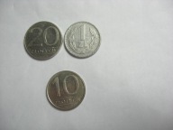 Monety obiegowe 12 szt zestaw a10