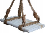 Zawieszka drewniana ławeczka huśtawka stroik święta