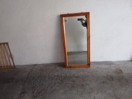 Porządne stare lustro z PRL w drewnianej ramie - bdb !!