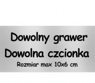 Tabliczka na drzwi laminat grawerski10x6 cm dowolny grawer twój tekst