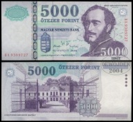 BNA - WĘGRY 5000 Forintów 2006 BA 9309727 # P191b # VF+