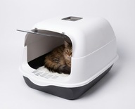 DUŻA KUWETA KRYTA DLA KOTA 50 CM – KOMFORT I PORZĄDEK + ŁOPATKA GRATIS