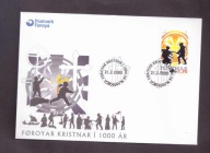 Wyspy Owcze - 2000 rok - FDC Koperta - znaczki nr 361