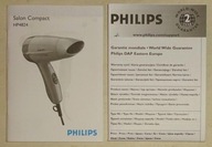 PHILIPS SUSZARKA DO WŁOSÓW INSTRUKCJA + GWARANCJA