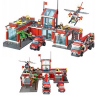KLOCKI KONSTRUKCYJNE STRAŻ POŻARNA REMIZA 774 ELEMENTÓW PREZENT DLA DZIECI