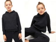 MANGO melanżowa bluza z kapturem 11 12 lat