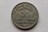 50 CENTIMES 1942 R. FRANCJA - BK65