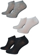 Skarpety skarpetki stopki białe czarne szare sport sportowe bawełna zestaw