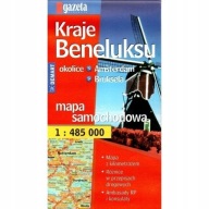 Kraje Beneluksu MAPA SAMOCHODOWA